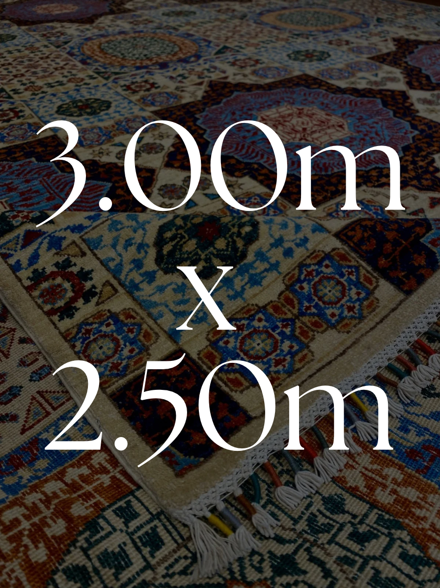 3.00m x 2.50m
