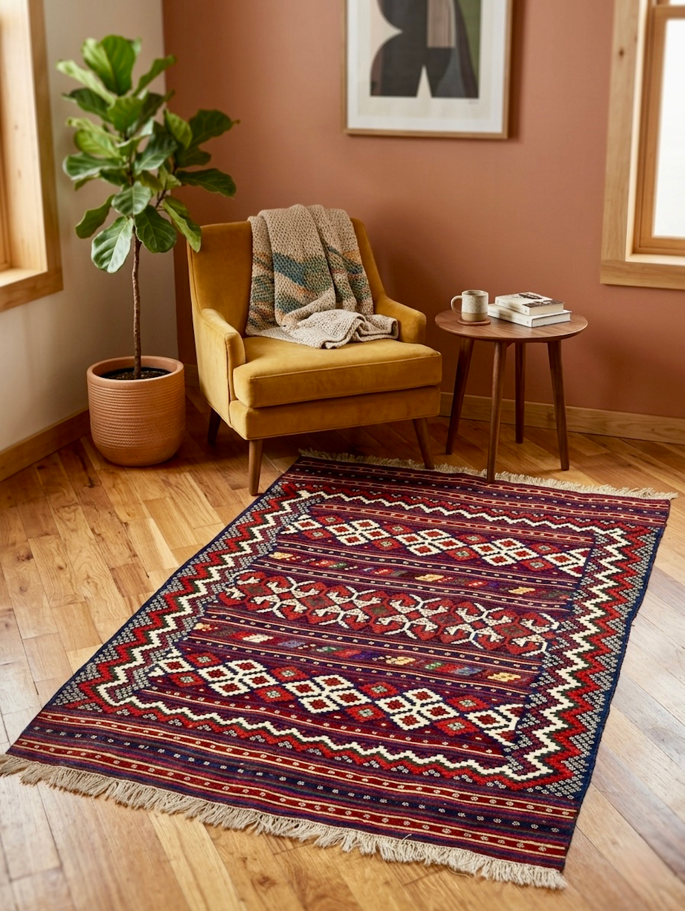 KILIM AFSHARI-J 2.28m x 1.57m