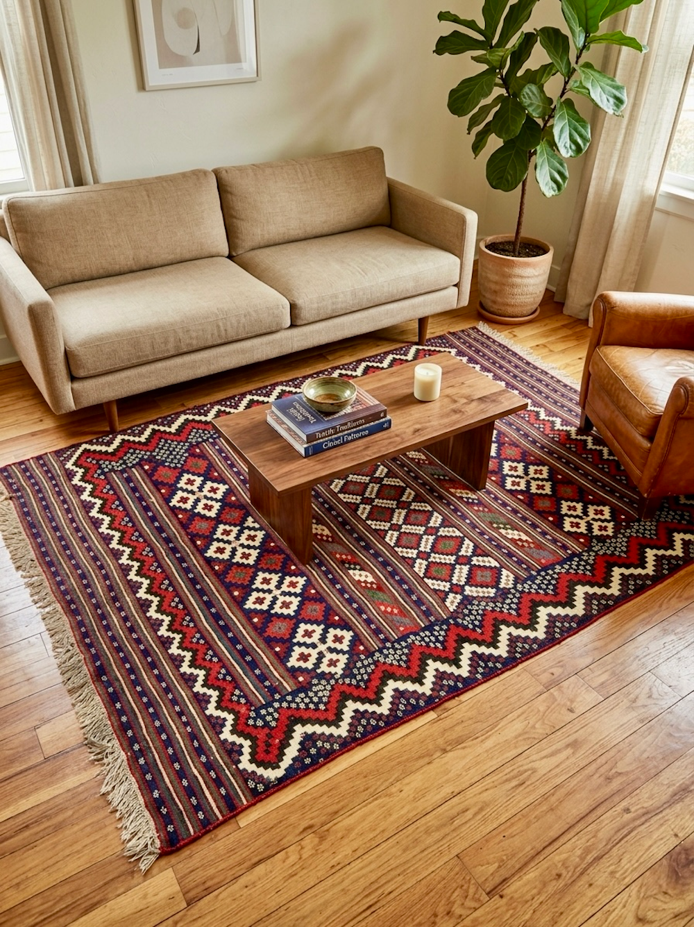 KILIM AFSHARI-M 2.15m x 1.55m