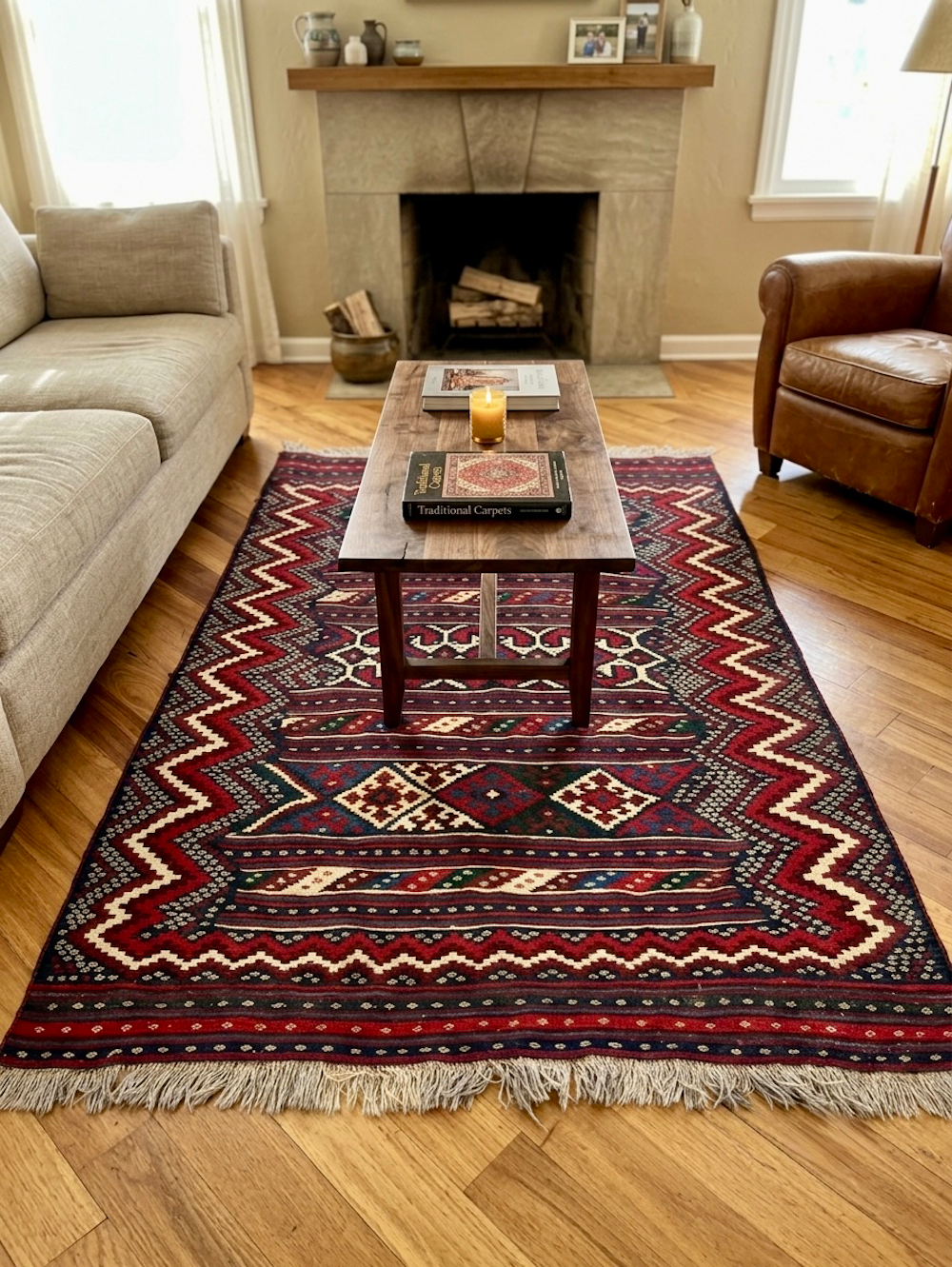 KILIM AFSHARI-R 2.29m x 1.56m