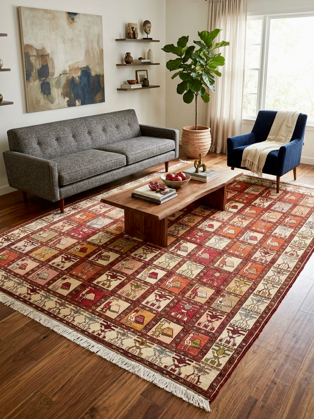 KILIM AZARI SILK-D 2.80m x 2.05m